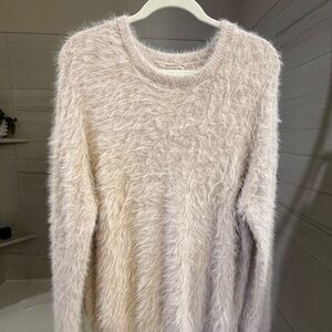 NWT Velvet Crewneck Sweater - Blush in color -Large